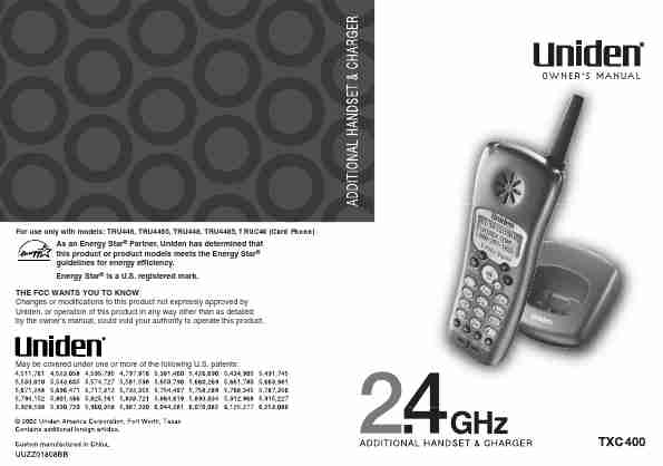 Uniden Cordless Telephone TRU446-page_pdf